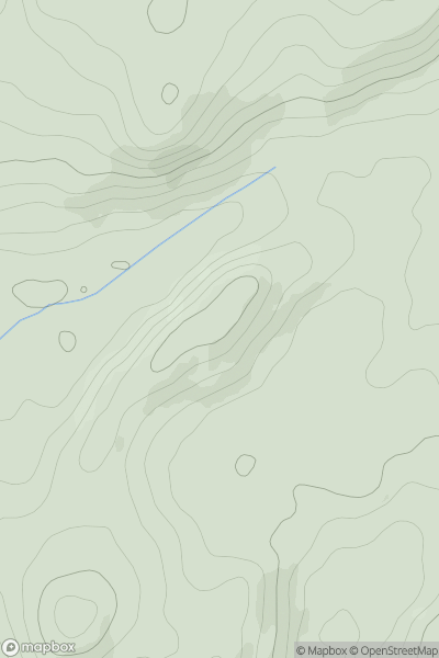 Thumbnail image for Garth [Bala to Welshpool] showing contour plot for surrounding peak